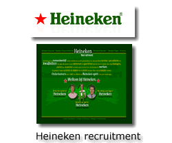 Heineken's recruitment website.